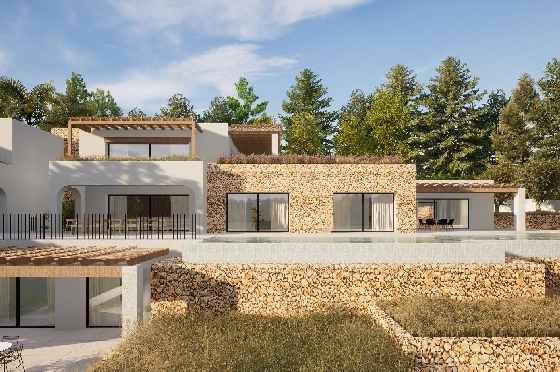 Villa in Moraira zu verkaufen, Zona de estar 2264 m², Baujahr 2024, Klimaanlage, Terreno 2896 m², 6 Schlafzimmer, 6 Badezimmer, Pool, ref.: BI-MT.H-800-4