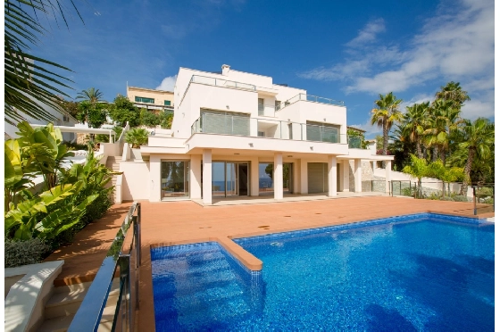 Villa in Moraira(Moravit) zu verkaufen, Zona de estar 559 m², Baujahr 2016, Klimaanlage, Terreno 1132 m², 4 Schlafzimmer, 5 Badezimmer, Pool, ref.: BI-MT.H-798-2