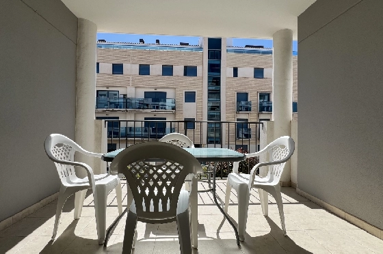 Apartment in Denia zur Ferienvermietung, Zona de estar 86 m², Baujahr 2006, Zustand modernisiert, + Zentralheizung, Klimaanlage, Terreno 46 m², 2 Schlafzimmer, 2 Badezimmer, Pool, ref.: T-0324-18