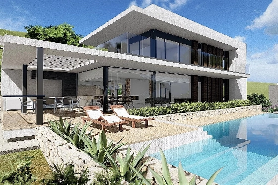 Villa in Javea zu verkaufen, Zona de estar 329 m², Klimaanlage, 4 Schlafzimmer, 4 Badezimmer, Pool, ref.: BS-84461897-1