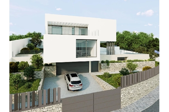 Villa in Moraira zu verkaufen, Zona de estar 394 m², Baujahr 2020, Klimaanlage, Terreno 800 m², 4 Schlafzimmer, 3 Badezimmer, Pool, ref.: AM-11509DA-28
