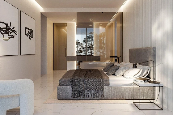 Villa in Moraira zu verkaufen, Zona de estar 701 m², Baujahr 2023, Klimaanlage, Terreno 1864 m², 5 Schlafzimmer, 6 Badezimmer, Pool, ref.: AM-11839DA-12