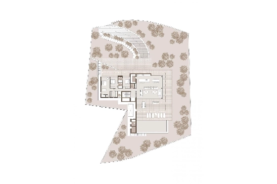 Villa in Moraira zu verkaufen, Zona de estar 701 m², Baujahr 2023, Klimaanlage, Terreno 1864 m², 5 Schlafzimmer, 6 Badezimmer, Pool, ref.: AM-11839DA-14