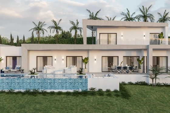 Villa in Javea zu verkaufen, Zona de estar 185 m², Baujahr 2024, Klimaanlage, Terreno 1000 m², 4 Schlafzimmer, 3 Badezimmer, Pool, ref.: AM-12073DA-1