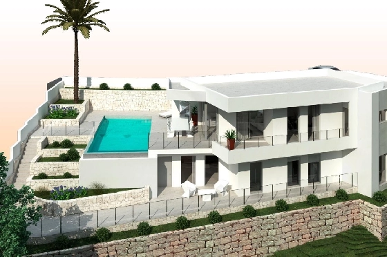 Villa in Moraira zu verkaufen, Zona de estar 286 m², Baujahr 2024, Klimaanlage, Terreno 800 m², 3 Schlafzimmer, 2 Badezimmer, Pool, ref.: AM-12126DA-6