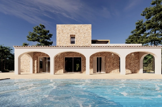 Finca in Benissa zu verkaufen, Zona de estar 305 m², Baujahr 2024, Klimaanlage, Terreno 10000 m², 3 Schlafzimmer, 3 Badezimmer, Pool, ref.: AM-12208DA-1