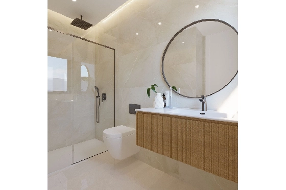 Villa in Finestrat zu verkaufen, Zona de estar 175 m², Zustand Erstbezug, + fussboden, Klimaanlage, Terreno 455 m², 3 Schlafzimmer, 3 Badezimmer, Pool, ref.: HA-FIN-106-E01-17