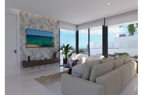Villa in Finestrat zu verkaufen, Zona de estar 175 m², Zustand Erstbezug, + fussboden, Klimaanlage, Terreno 455 m², 3 Schlafzimmer, 3 Badezimmer, Pool, ref.: HA-FIN-106-E01-8