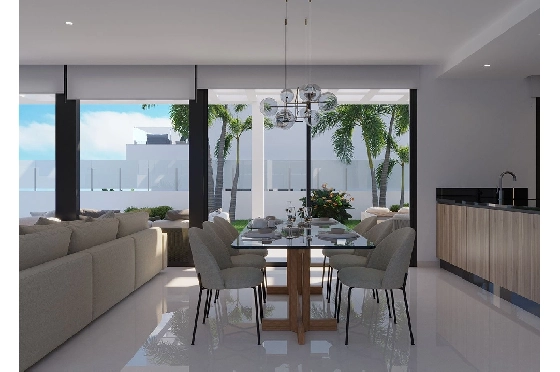 Villa in Finestrat zu verkaufen, Zona de estar 175 m², Zustand Erstbezug, + fussboden, Klimaanlage, Terreno 455 m², 3 Schlafzimmer, 3 Badezimmer, Pool, ref.: HA-FIN-106-E01-9