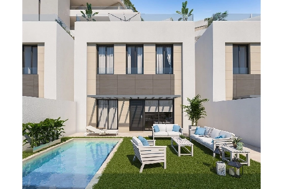 Villa in Águilas zu verkaufen, Wohnfläche 210 m², Zustand Erstbezug, 4 Schlafzimmer, 3 Badezimmer, Pool, ref.: HA-AGN-140-E01-1