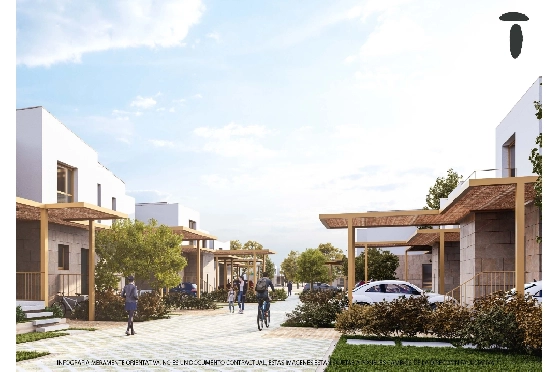 Reihenhaus in El Vergel zu verkaufen, Zona de estar 74 m², Baujahr 2027, Klimaanlage, Terreno 36 m², 2 Schlafzimmer, 2 Badezimmer, Pool, ref.: TT-AD-18-4