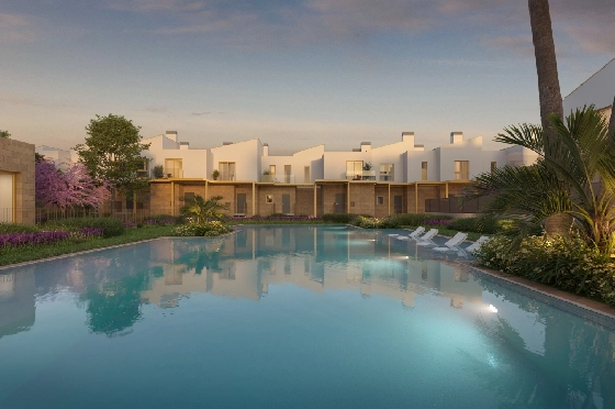 Reihenhaus in El Vergel zu verkaufen, Zona de estar 74 m², Baujahr 2027, Klimaanlage, Terreno 36 m², 2 Schlafzimmer, 2 Badezimmer, Pool, ref.: TT-AD-18-8