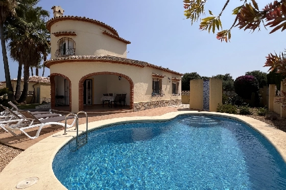 Villa in Els Poblets zu verkaufen, Zona de estar 125 m², Baujahr 2004, Zustand gepflegt, + KLIMA, Klimaanlage, Terreno 400 m², 3 Schlafzimmer, 3 Badezimmer, Pool, ref.: RG-0525-1