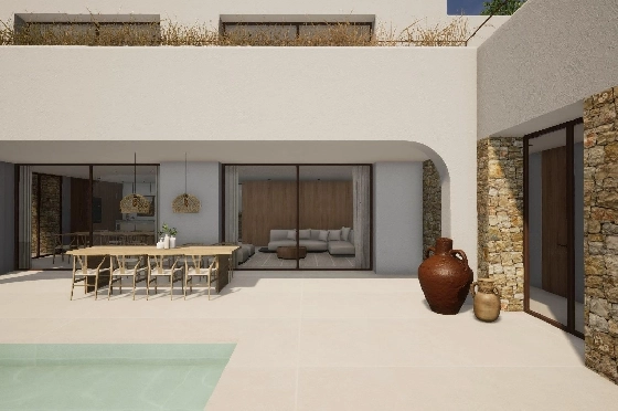 Villa in Moraira zu verkaufen, Zona de estar 340 m², Baujahr 2024, Klimaanlage, Terreno 1070 m², 4 Schlafzimmer, 4 Badezimmer, Pool, ref.: AM-12145DR-3