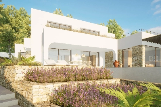 Villa in Moraira zu verkaufen, Zona de estar 340 m², Baujahr 2024, Klimaanlage, Terreno 1070 m², 4 Schlafzimmer, 4 Badezimmer, Pool, ref.: AM-12145DR-5