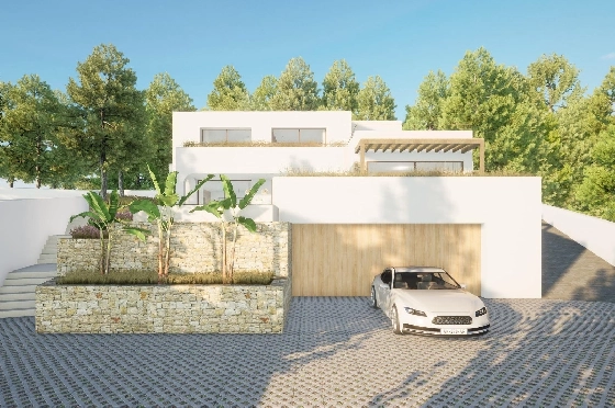 Villa in Moraira zu verkaufen, Zona de estar 340 m², Baujahr 2024, Klimaanlage, Terreno 1070 m², 4 Schlafzimmer, 4 Badezimmer, Pool, ref.: AM-12145DR-6