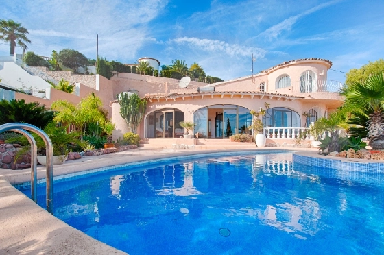 Villa in Moraira zu verkaufen, Zona de estar 300 m², Baujahr 1984, Klimaanlage, Terreno 1615 m², 3 Schlafzimmer, 2 Badezimmer, Pool, ref.: AM-12279DA-15