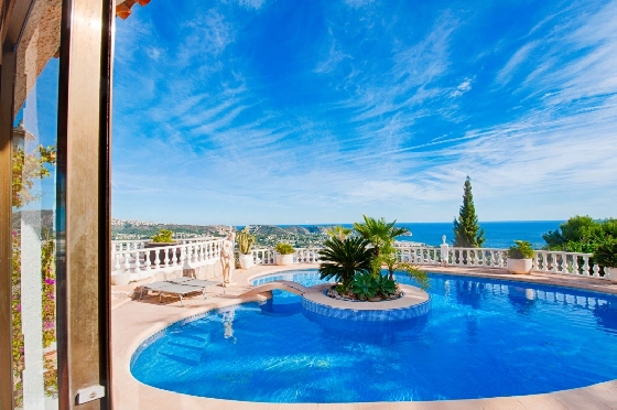 Villa in Moraira zu verkaufen, Zona de estar 300 m², Baujahr 1984, Klimaanlage, Terreno 1615 m², 3 Schlafzimmer, 2 Badezimmer, Pool, ref.: AM-12279DA-3