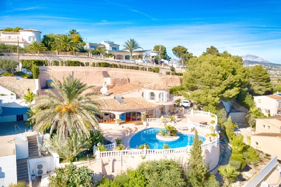 Villa in Moraira zu verkaufen, Zona de estar 300 m², Baujahr 1984, Klimaanlage, Terreno 1615 m², 3 Schlafzimmer, 2 Badezimmer, Pool, ref.: AM-12279DA-7