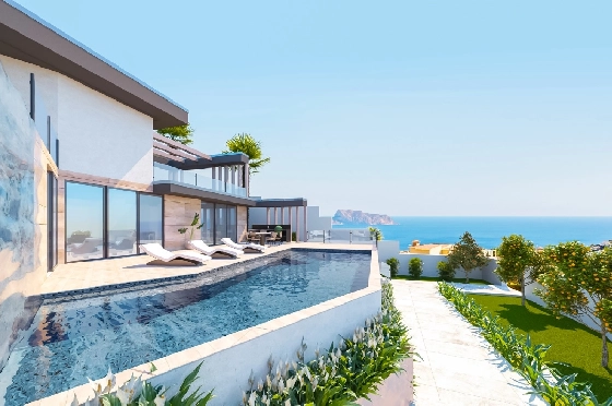Villa in Benitachell zu verkaufen, Zona de estar 451 m², Baujahr 2024, Klimaanlage, Terreno 800 m², 4 Schlafzimmer, 4 Badezimmer, Pool, ref.: AM-12286DA-2