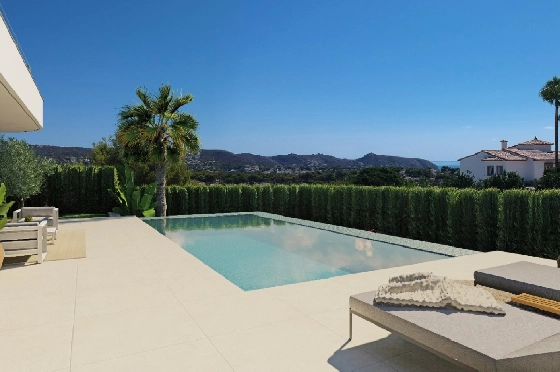 Villa in Moraira zu verkaufen, Zona de estar 195 m², Baujahr 2025, Klimaanlage, Terreno 811 m², 4 Schlafzimmer, 4 Badezimmer, Pool, ref.: AM-12327DA-2