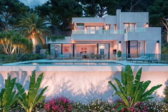 Villa in Calpe zu verkaufen, Zona de estar 190 m², Baujahr 2025, Klimaanlage, Terreno 1000 m², 3 Schlafzimmer, 3 Badezimmer, Pool, ref.: AM-12431DA-2