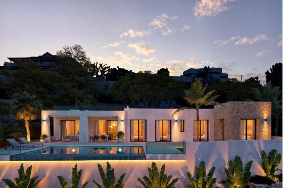 Villa in Calpe zu verkaufen, Zona de estar 217 m², Baujahr 2025, Klimaanlage, Terreno 1001 m², 4 Schlafzimmer, 3 Badezimmer, Pool, ref.: AM-12434DA-3