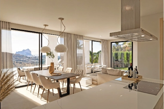 Villa in Calpe zu verkaufen, Zona de estar 217 m², Baujahr 2025, Klimaanlage, Terreno 1001 m², 4 Schlafzimmer, 3 Badezimmer, Pool, ref.: AM-12434DA-6