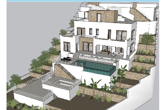 Villa in Benissa zu verkaufen, Zona de estar 232 m², Baujahr 2025, Klimaanlage, Terreno 1199 m², 4 Schlafzimmer, 3 Badezimmer, Pool, ref.: AM-12453DR-1