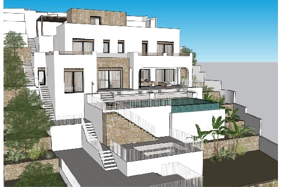 Villa in Benissa zu verkaufen, Zona de estar 232 m², Baujahr 2025, Klimaanlage, Terreno 1199 m², 4 Schlafzimmer, 3 Badezimmer, Pool, ref.: AM-12453DR-5