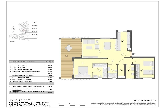 Etagen Apartment in Colonia de Sant Jordi zu verkaufen, Wohnfläche 118 m², Zustand Erstbezug, + fussboden, Klimaanlage, 2 Schlafzimmer, 2 Badezimmer, Pool, ref.: HA-MLN-163-A01-15