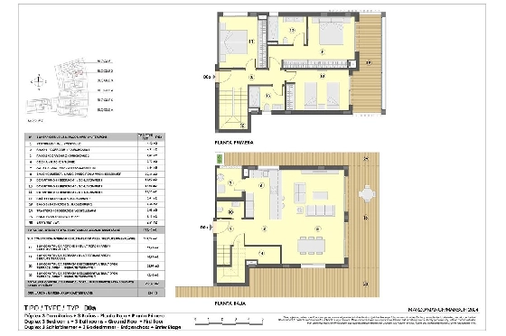Maisonette in Colonia de Sant Jordi zu verkaufen, Zona de estar 229 m², Zustand Erstbezug, + fussboden, Klimaanlage, 3 Schlafzimmer, 2 Badezimmer, Pool, ref.: HA-MLN-163-A04-12