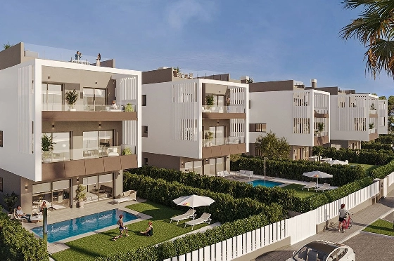 Maisonette in Colonia de Sant Jordi zu verkaufen, Zona de estar 229 m², Zustand Erstbezug, + fussboden, Klimaanlage, 3 Schlafzimmer, 2 Badezimmer, Pool, ref.: HA-MLN-163-A04-2