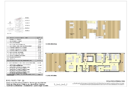 Penthouse Apartment in Colonia de Sant Jordi zu verkaufen, Zona de estar 379 m², Zustand Erstbezug, + fussboden, Klimaanlage, 3 Schlafzimmer, 2 Badezimmer, Pool, ref.: HA-MLN-163-A03-13