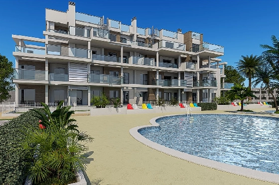 Penthouse Apartment in Denia zu verkaufen, Zona de estar 191 m², Zustand Erstbezug, 3 Schlafzimmer, 2 Badezimmer, Pool, ref.: HA-DEN-141-A03-1
