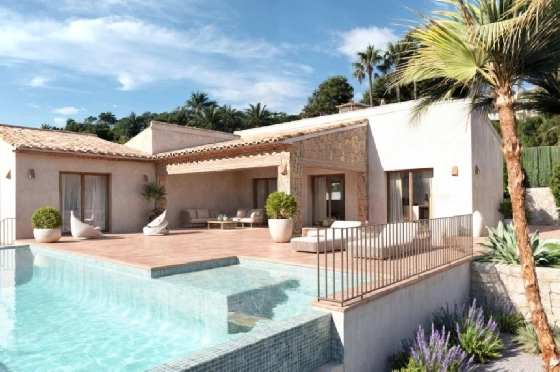 Villa in Javea zu verkaufen, Zona de estar 270 m², Baujahr 2025, Klimaanlage, Terreno 1000 m², 3 Schlafzimmer, 3 Badezimmer, Pool, ref.: PR-PPS3199NB-1