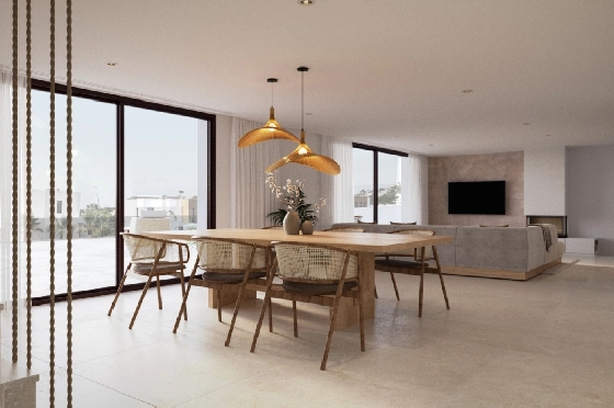 Villa in Teulada zu verkaufen, Zona de estar 253 m², Klimaanlage, Terreno 800 m², 4 Schlafzimmer, 3 Badezimmer, Pool, ref.: AM-12498DR-6