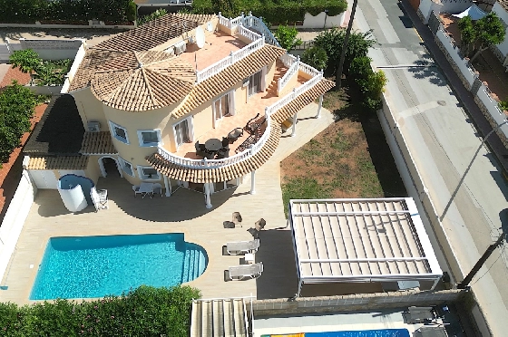 Villa in Els Poblets(Ptda. Revoltes) zu verkaufen, Zona de estar 234 m², Baujahr 2004, Zustand gepflegt, + Zentralheizung, Klimaanlage, Terreno 614 m², 4 Schlafzimmer, 3 Badezimmer, Pool, ref.: AS-1425-37