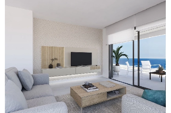 Etagen Apartment in Calpe zu verkaufen, Wohnfläche 65 m², Zustand Erstbezug, Klimaanlage, 1 Schlafzimmer, 1 Badezimmer, Pool, ref.: HA-CAN-150-A01-4