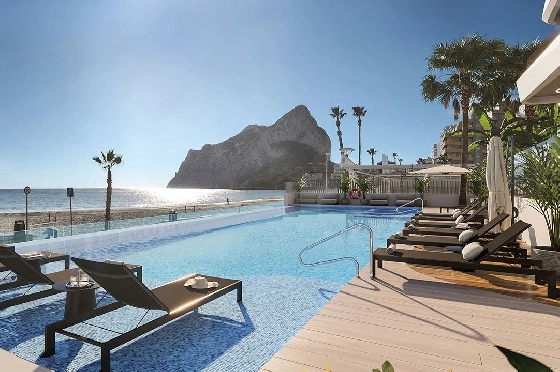Etagen Apartment in Calpe zu verkaufen, Wohnfläche 109 m², Zustand Erstbezug, Klimaanlage, 2 Schlafzimmer, 2 Badezimmer, Pool, ref.: HA-CAN-150-A02-1