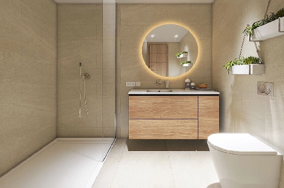 Erdgeschoss Apartment in Sant Elm zu verkaufen, Zona de estar 112 m², Zustand Erstbezug, Klimaanlage, 3 Schlafzimmer, 2 Badezimmer, Pool, ref.: HA-MLN-434-A01-11