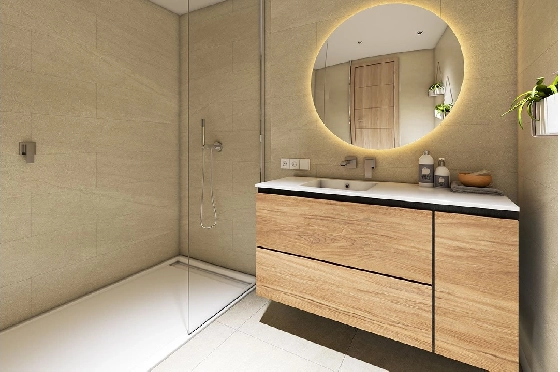 Erdgeschoss Apartment in Sant Elm zu verkaufen, Zona de estar 112 m², Zustand Erstbezug, Klimaanlage, 3 Schlafzimmer, 2 Badezimmer, Pool, ref.: HA-MLN-434-A01-12