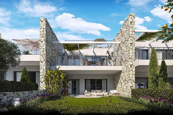 Erdgeschoss Apartment in Sant Elm zu verkaufen, Zona de estar 112 m², Zustand Erstbezug, Klimaanlage, 3 Schlafzimmer, 2 Badezimmer, Pool, ref.: HA-MLN-434-A01-3
