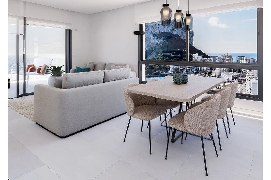 Etagen Apartment in Calpe zu verkaufen, Zona de estar 125 m², Zustand Erstbezug, Klimaanlage, 3 Schlafzimmer, 2 Badezimmer, Pool, ref.: HA-CAN-150-A03-5