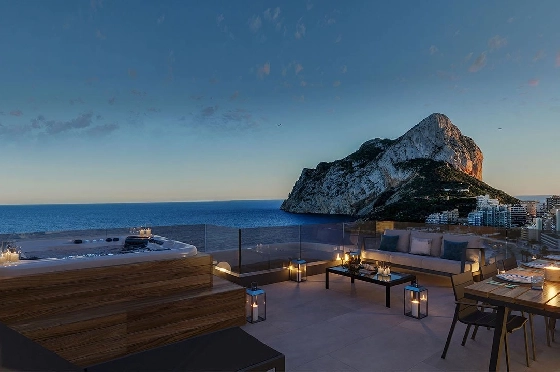 Maisonette in Calpe zu verkaufen, Zona de estar 228 m², Zustand Erstbezug, Klimaanlage, 3 Schlafzimmer, 3 Badezimmer, Pool, ref.: HA-CAN-150-A04-9
