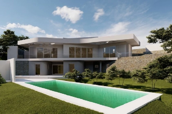 Villa in Javea zu verkaufen, Zona de estar 350 m², Baujahr 2025, Klimaanlage, Terreno 1000 m², 3 Schlafzimmer, 2 Badezimmer, Pool, ref.: AM-12492DA-15