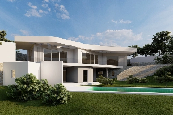 Villa in Javea zu verkaufen, Zona de estar 350 m², Baujahr 2025, Klimaanlage, Terreno 1000 m², 3 Schlafzimmer, 2 Badezimmer, Pool, ref.: AM-12492DA-22