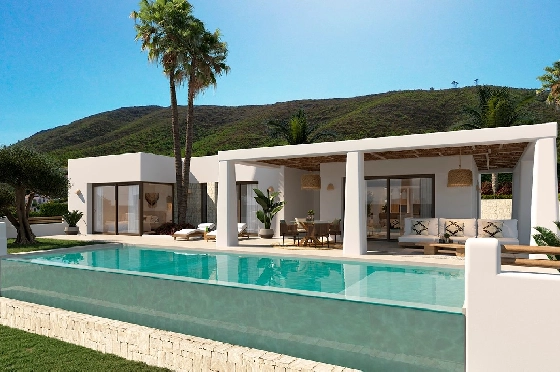 Villa in Javea zu verkaufen, Zona de estar 200 m², Baujahr 2025, Klimaanlage, Terreno 1000 m², 3 Schlafzimmer, 4 Badezimmer, Pool, ref.: AM-12502DR-1