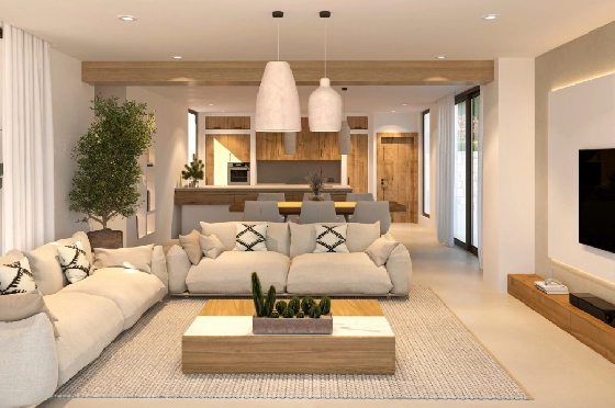 Villa in Javea zu verkaufen, Zona de estar 200 m², Baujahr 2025, Klimaanlage, Terreno 1000 m², 3 Schlafzimmer, 4 Badezimmer, Pool, ref.: AM-12502DR-4
