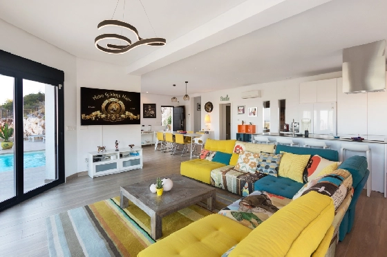 Villa in Denia zu verkaufen, Zona de estar 170 m², Baujahr 2019, + Fussbodenheizung, Klimaanlage, Terreno 829 m², 3 Schlafzimmer, 4 Badezimmer, ref.: HG-3804-5
